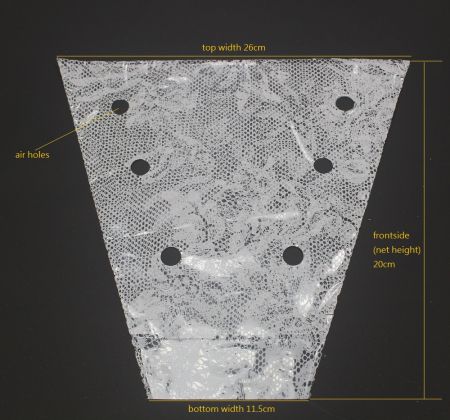 Lace CPP flower sleeve dimensions