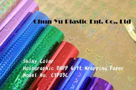 Metallic Paper With Color Printed Gift Wrapping Paper (Metallized Paper) - Color Printed Metallized Gift Wrapping Paper in Roll & Sheet