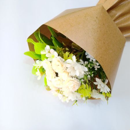 Waterproof double sided kraft floral bouquet wrapping paper - Waterproof double sided print kraft floral bouquet wrapping paper sheets