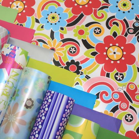 floral double sided printed waterproof flower wrapping paper in many designs