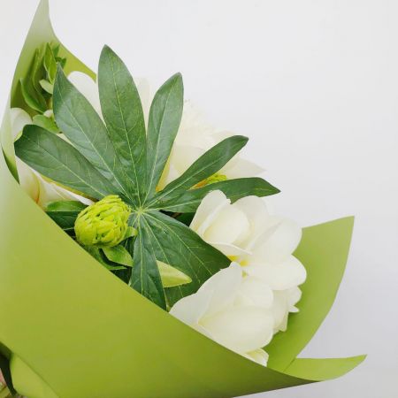 environmental friendly green 2 tone color cut flower wrapping paper