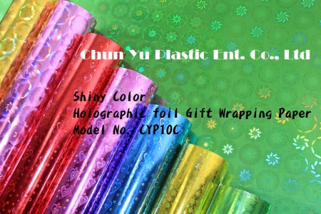 Holographic Paper With Color Printed Gift Wrapping Paper - Color Printed Holographic Gift Wrapping Paper in Roll & Sheet