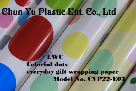Colorful dots everyday LWC gift wrapping paper