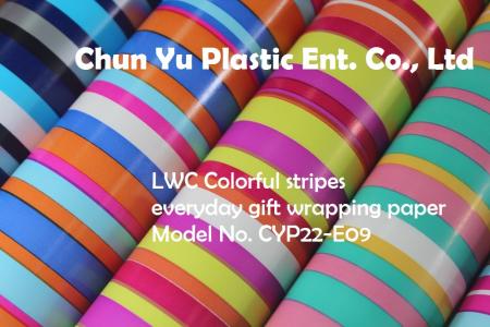 Colorful Stripes everyday LWC gift wrapping paper
