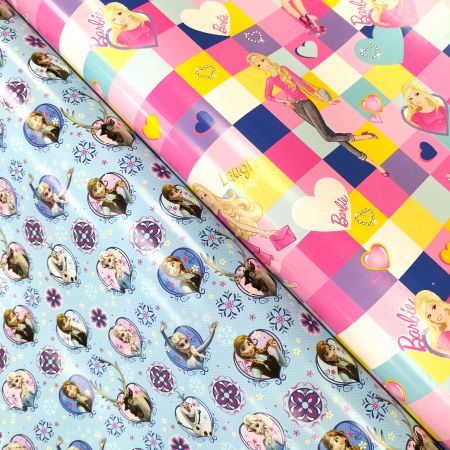 custom brands kids eco-friendly heavyweight gift wrapping paper rolls