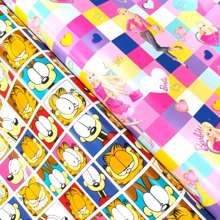 custom brands cartoon recyclable premium gift wrapping paper rolls