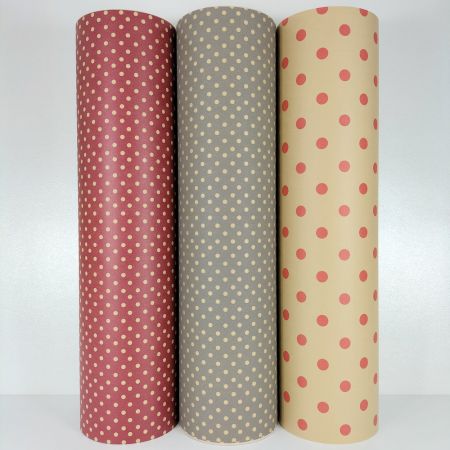 Christmas print brown raft gift wrapping paper counter rolls