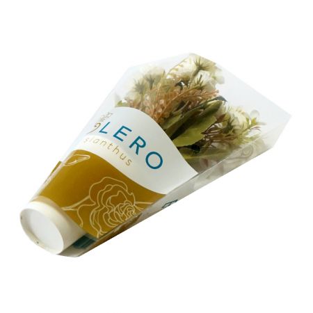 waterproof clear custom print cpp flower sleeves for plants