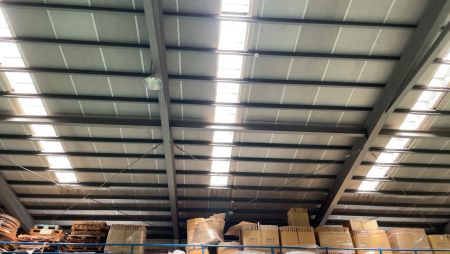 Translucent skylight roof lets nature light get into the building