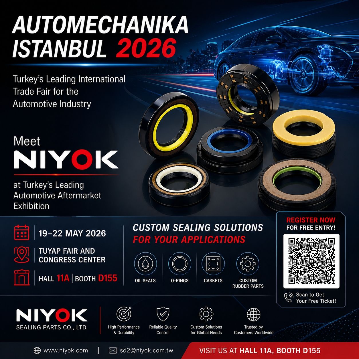 NIYOK AUTOMECHANIKA ISTANBUL 2026 Invite