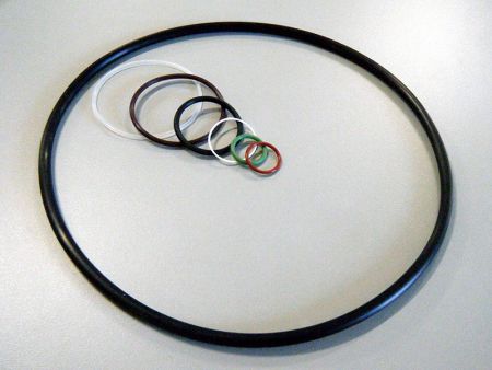 O-rings in various sizes and colors can accept customized sizes.