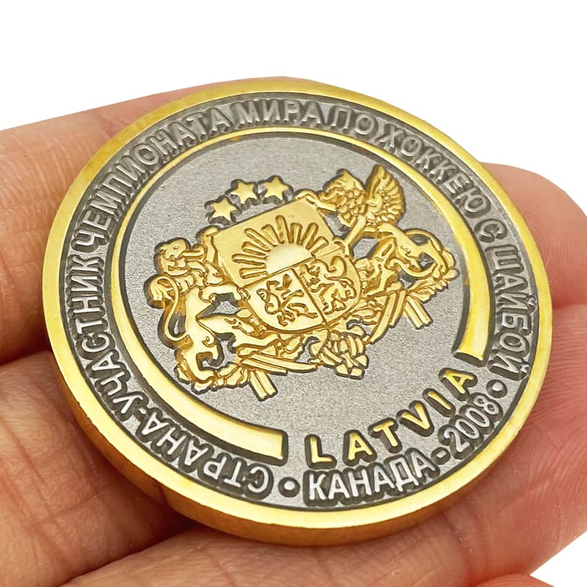 Coin Design with Two Tones Plating | Custom Gifts, Pins, Medals, Coins ...