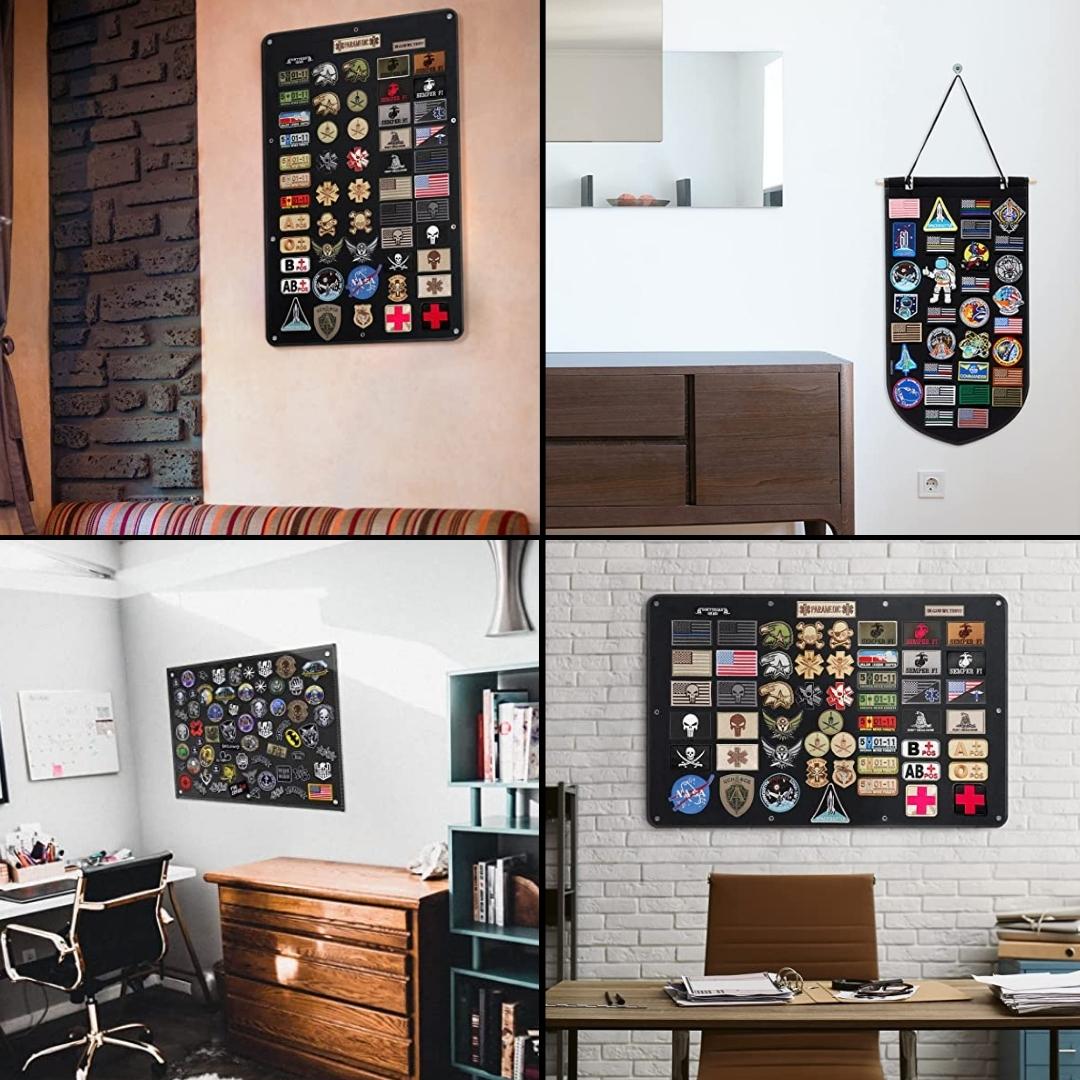 Patch Collection Hanging Display | Custom Gifts, Pins, Medals, Coins ...