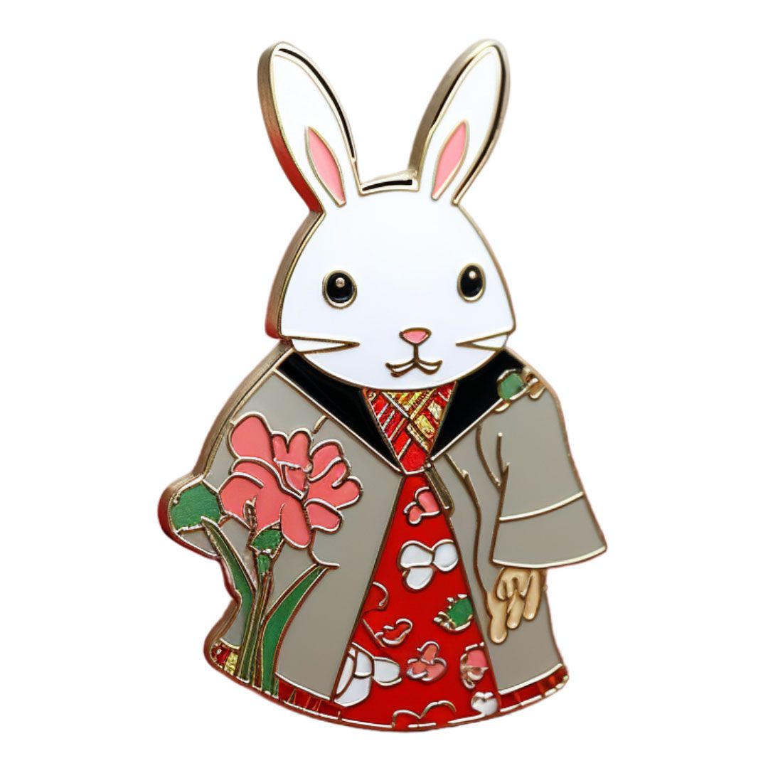 Soft Enamel Bunny Badges | Custom Gifts, Pins, Medals, Coins ...