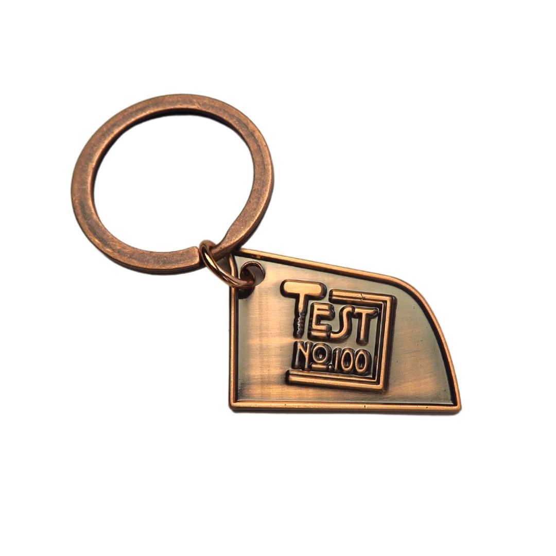 No Color Filled Metal Stamped Keychain | Embroidered patches ...