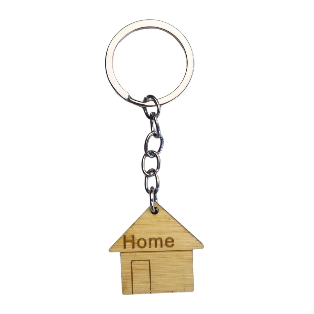 House-Shaped Wood Keychain | Embroidered patches manufacturer | Star ...