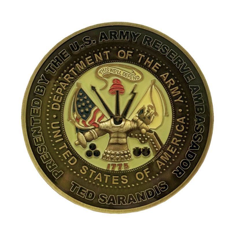 Honor Their Service with Custom Army Coins | Embroidered patches ...