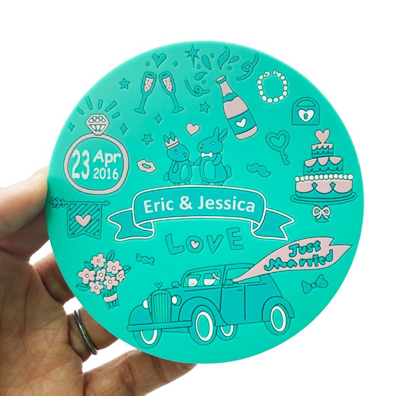 Raised Pvc Coaster Personalized Rubber Coasters | Custom Gifts, Pins, Medals, Coins ...