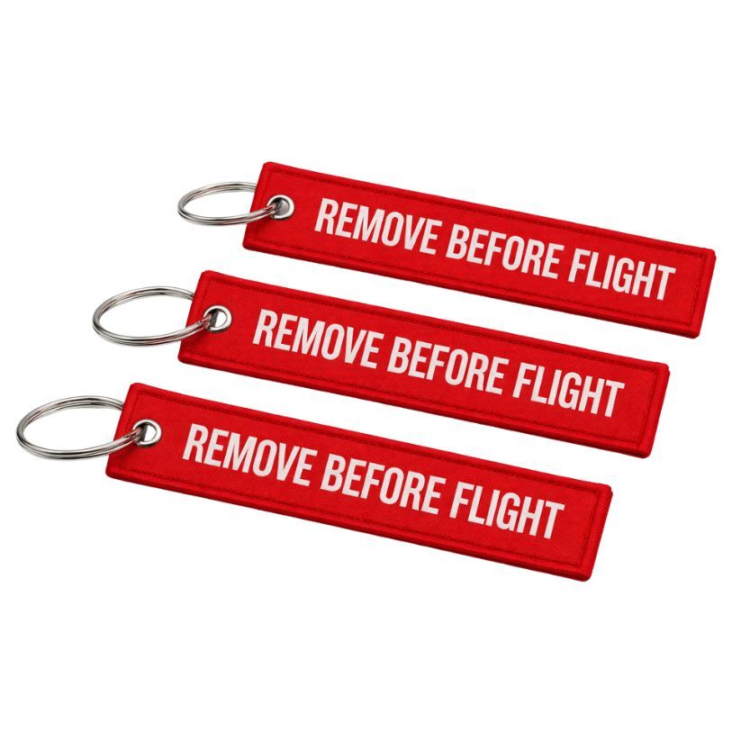 Remove Before Flight Keychain | Custom Gifts, Pins, Medals, Coins ...