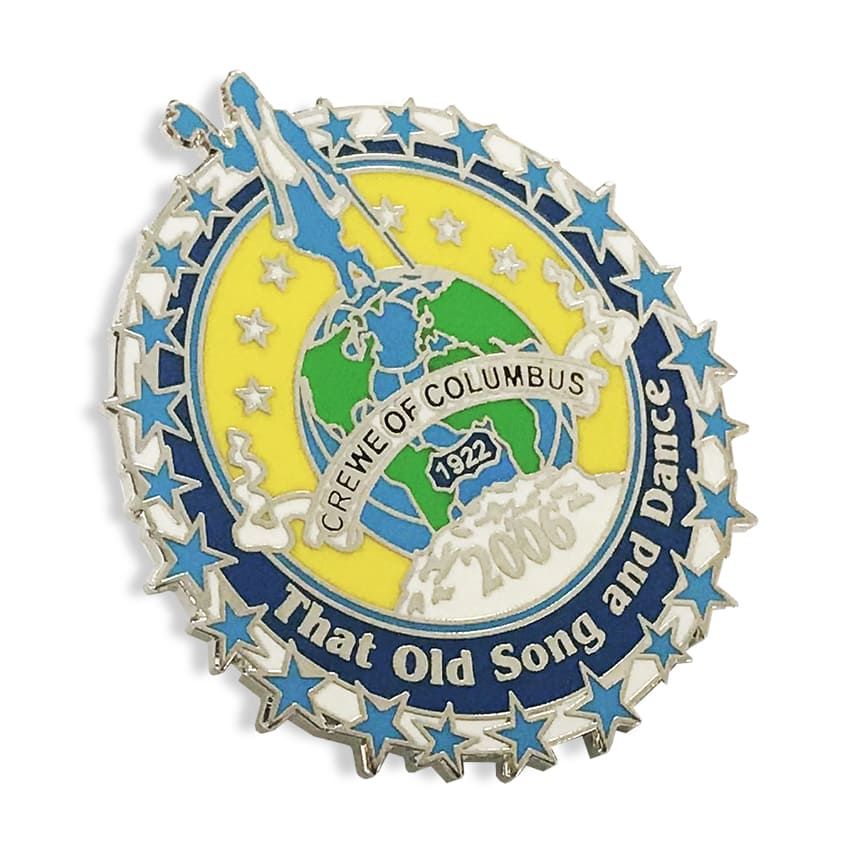 2D Pin Badges | Embroidered patches manufacturer | Star Lapel Pin