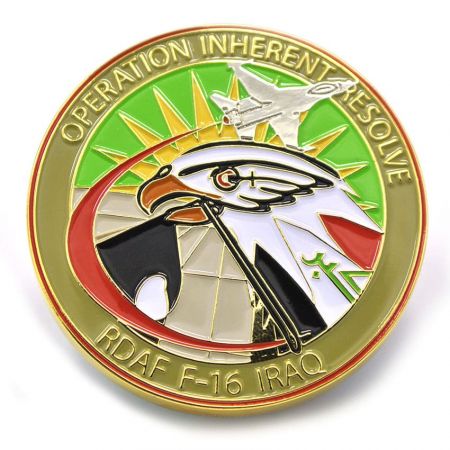 General dynamics F-16 fighting falcon coin.