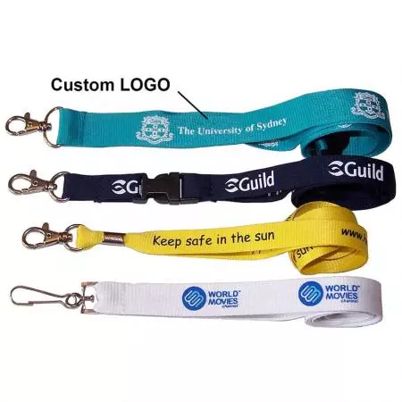 Silk Screen Printing Branded Lanyards - Custom silkscreen printing polyester lanyards maker since 1984.