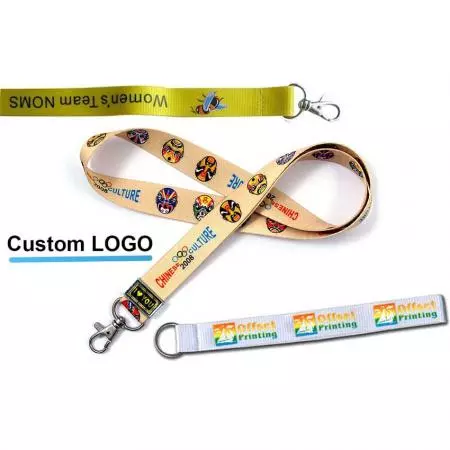 Offset Printing Colored Lanyards - Custom CMYK printing lanyards.