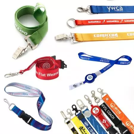 Valkoiset nailonikaulanauhat - Henkilökohtaiset kaulanauhat