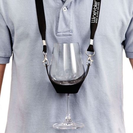 JYNXOR - Porte-Verre à Vin à Porter Autour Du Cou – Lanière Réglable – Libère Les Mains En Soirée, Pique-nique - 11