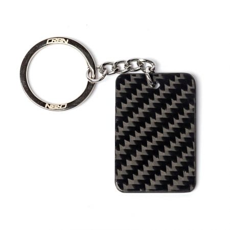 Personalized Carbon Fiber Key Ring