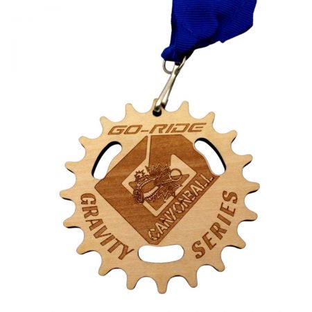 Environmentally friendly material wood medal.