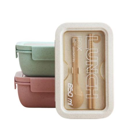 Lunch Boxes Made by Wheat Straw - Lunch boxes made by wheat straw.