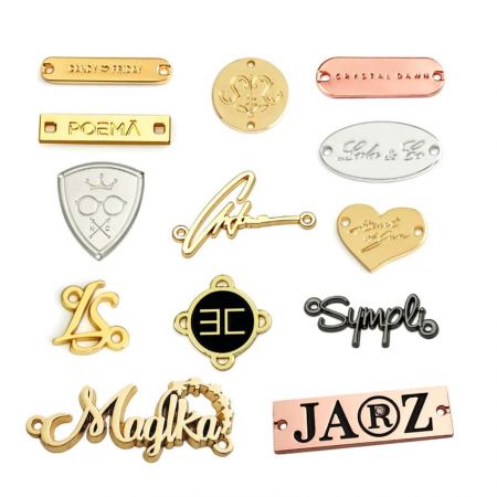 Metalen labels - Aangepaste metalen logolabels