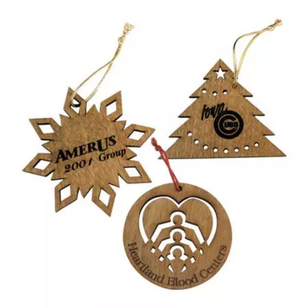 Ornamentos de Natal de madeira personalizados - Decorações de Natal de madeira personalizadas