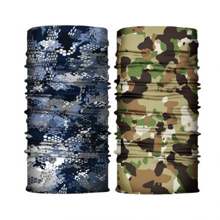 Personlig tilpasset multifunksjonell bandana kan brukes som ansiktsmaske, foulard eller hårbånd.