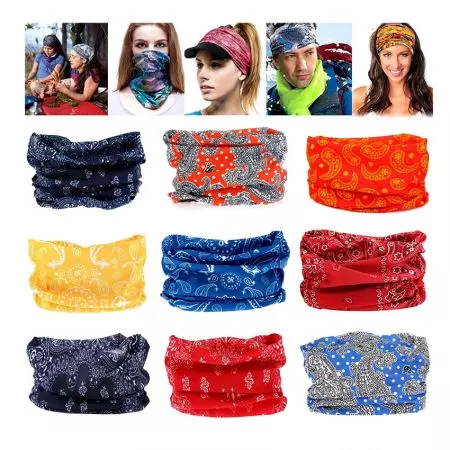 कस्टम बहुउद्देशीय हेडवेयर बंदाना किसी भी अवसर के लिए।
