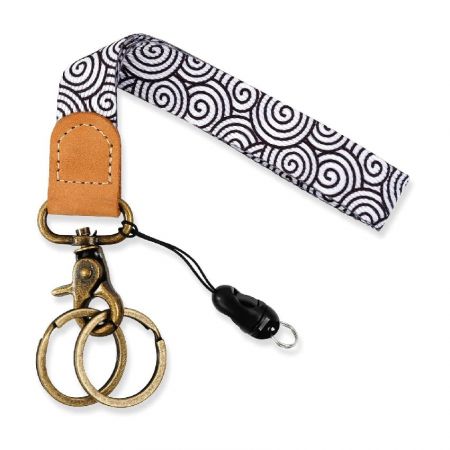 Personalised lanyard keychain holder
