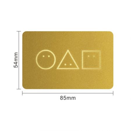 Cartões de Visita Metálicos do Squid Game - Cartões de Visita do Squid Game