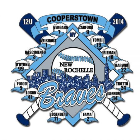 Skräddarsydda baseball trading pins för sportlag