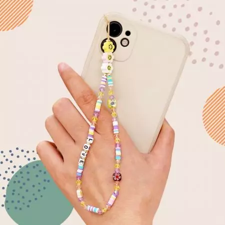Custom Beaded Phone Charm - Get your personalized beaded phone charm here.