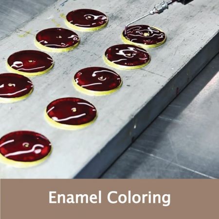 Emaille-Färbeprozess