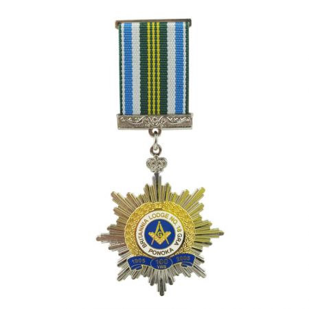 Medalla de Premio de Latón Estampado con Cinta Corta - Medallas Militares,  Medallas de Servicio Militar, Cintas de Ribete Cortas, Fabricante de  productos promocionales de llaveros y pines de esmalte