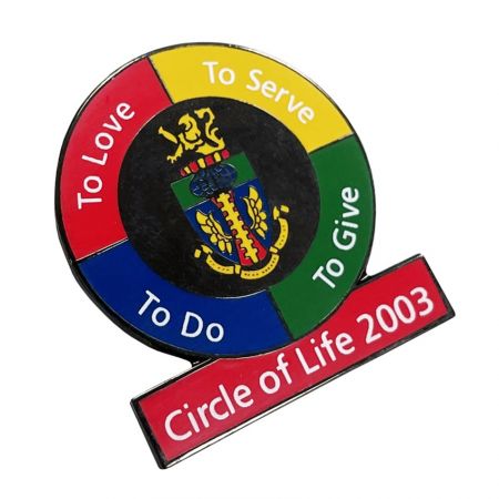 The charity badges are one of our most popular merchandise products.
