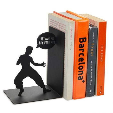 Roestvrijstalen metalen boekensteunen - Pas het logo aan op uw gepersonaliseerde boekensteunen.