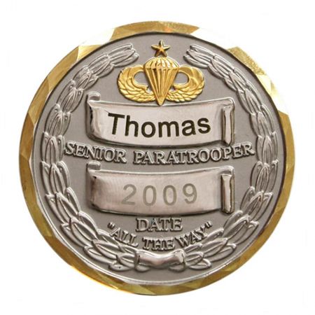 Custom made two tones plating coins