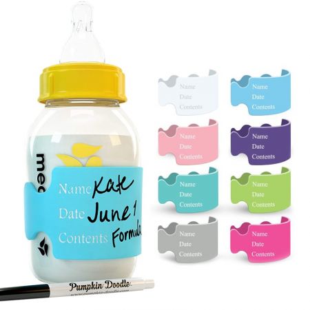 Silikoniset Tarrat Vauvan Pulloihin - Silikoniset tarrat vauvan pulloihin valmistetaan ympäristöystävällisestä silikonimateriaalista.