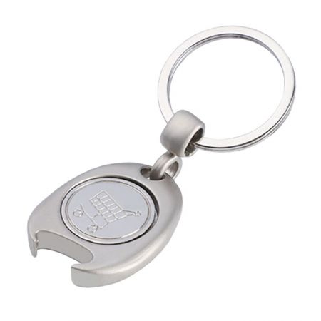 Forma existente de llaveros de monedas de carrito