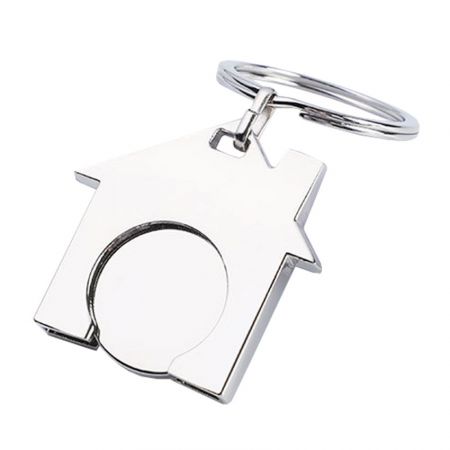 Existing shape of Trolley Coin Keychains - Open design of trolley coin keychains