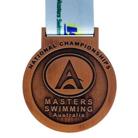 Tilpassede svømme medaljer. - Tilpasset design av svømme medalje er velkommen.