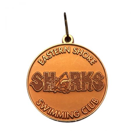 Swimming club customized swimming medals.